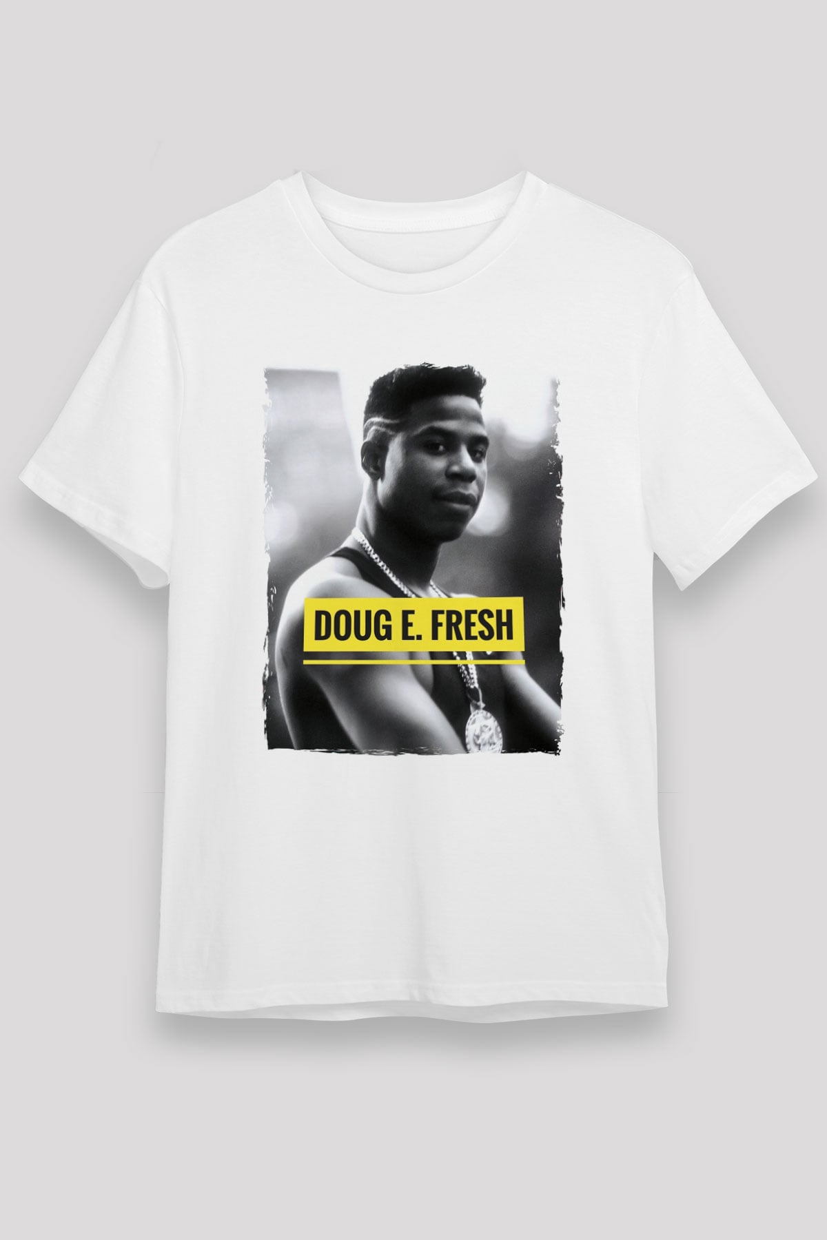 Doug E. Fresh Beyaz Unisex Tişört T-Shirt - TişörtFabrikası