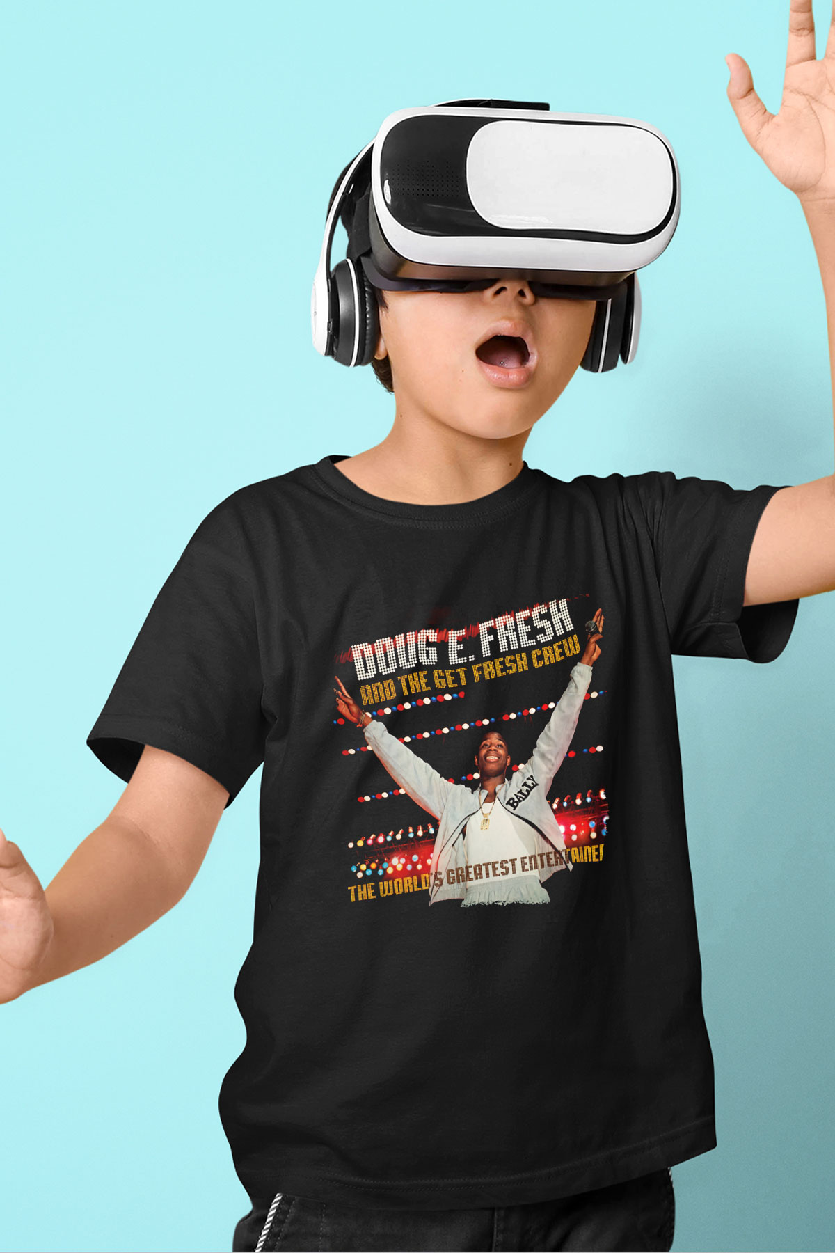 Doug E. Fresh Siyah Unisex Çocuk Tişört
