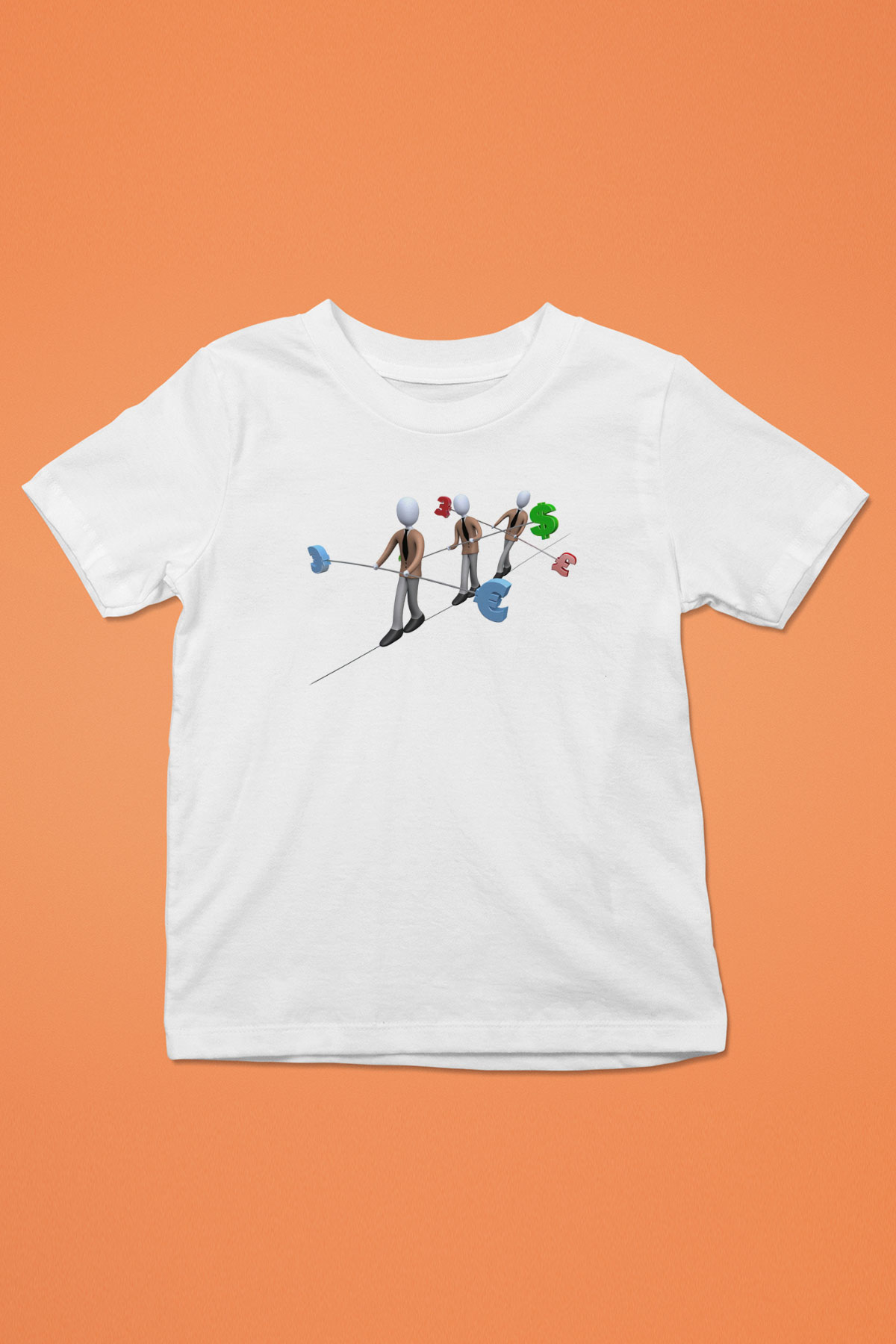 Dövizci Beyaz Unisex Çocuk Tişört