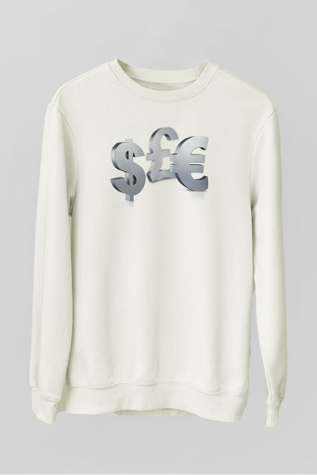 Dövizci Beyaz Unisex Sweatshirt
