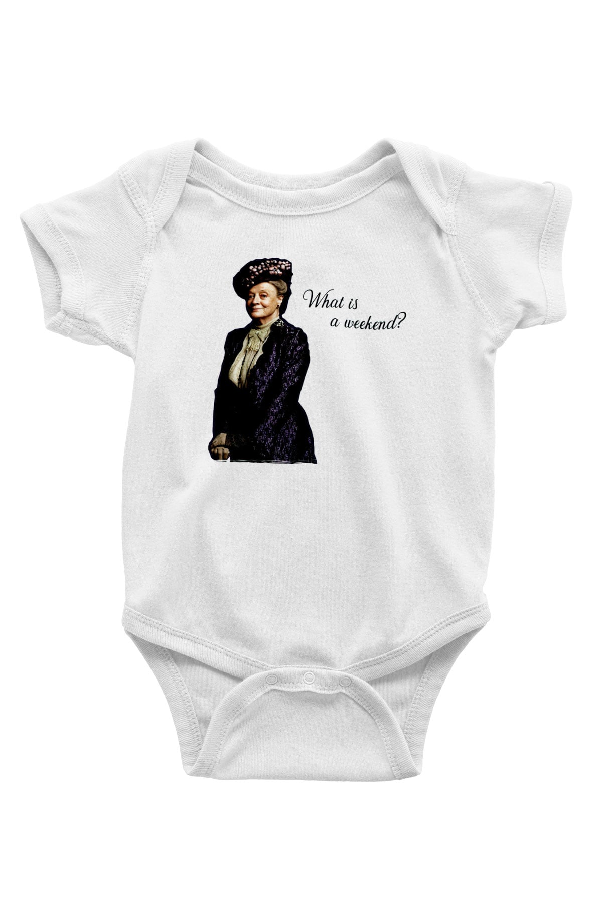 Downtown Abbey Beyaz Bebek Body - Zıbın