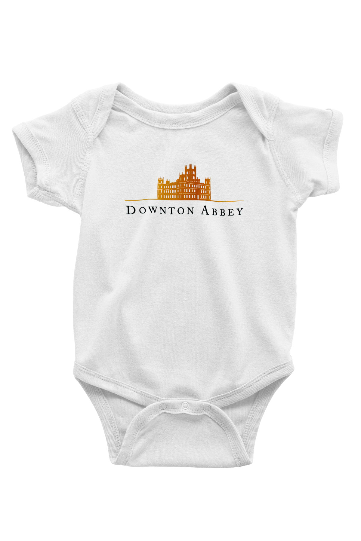 Downtown Abbey Beyaz Bebek Body - Zıbın
