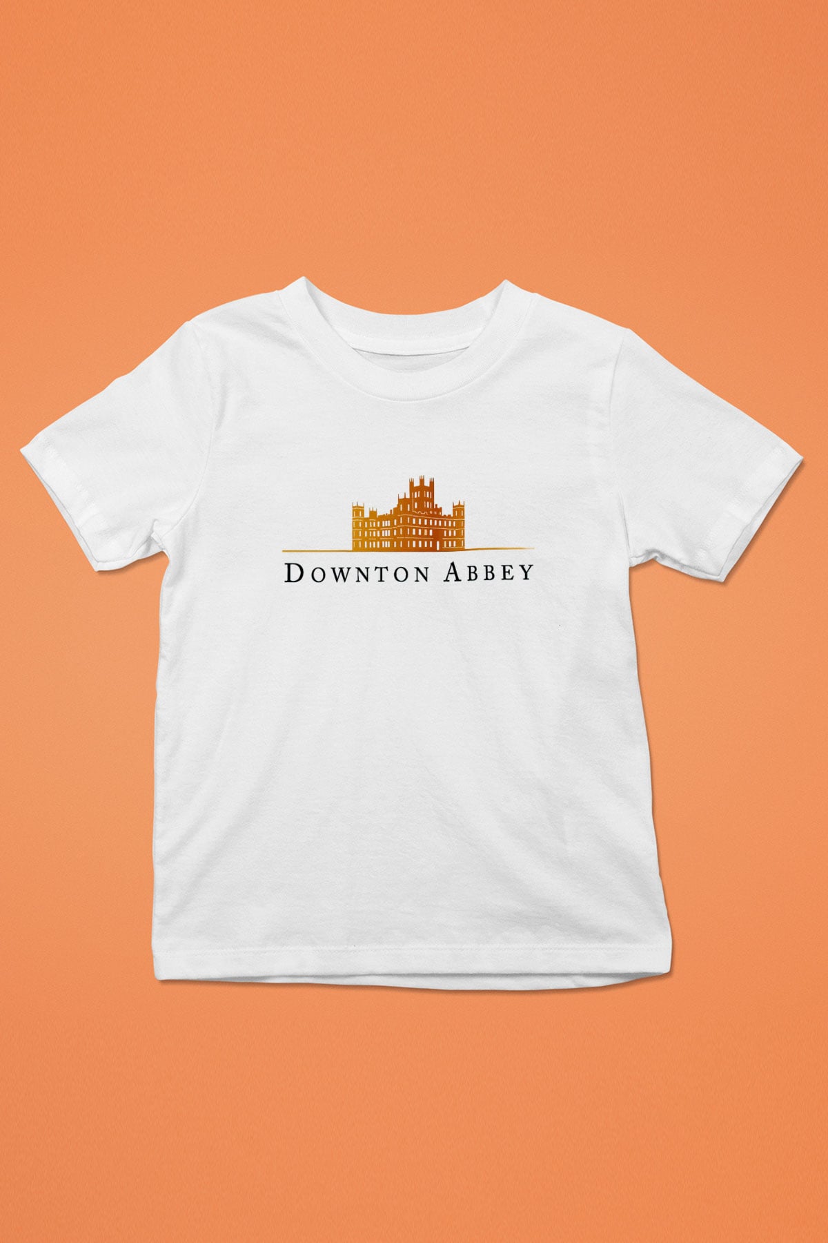 Downtown Abbey Beyaz Unisex Çocuk Tişört