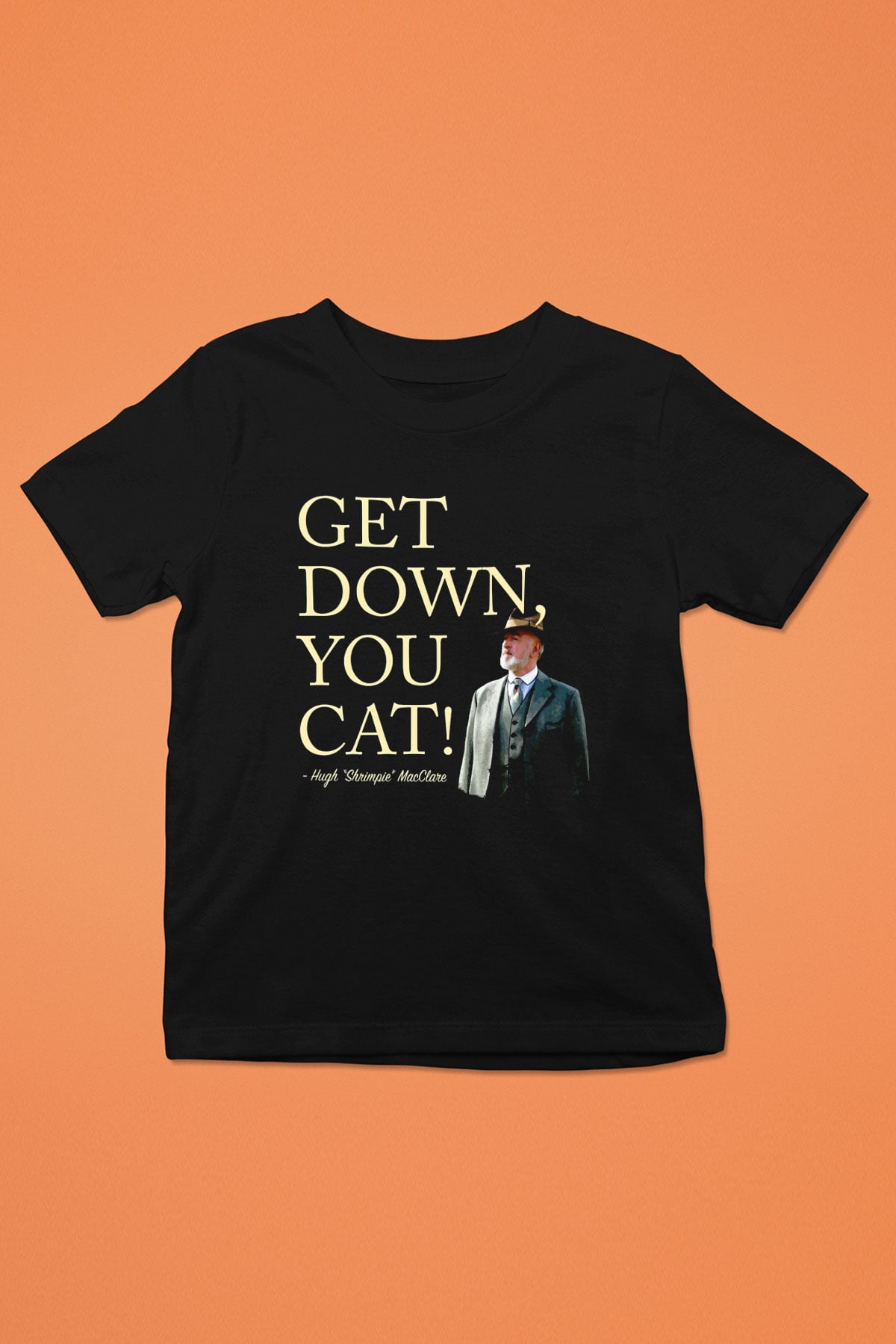 Downtown Abbey Siyah Unisex Çocuk Tişört