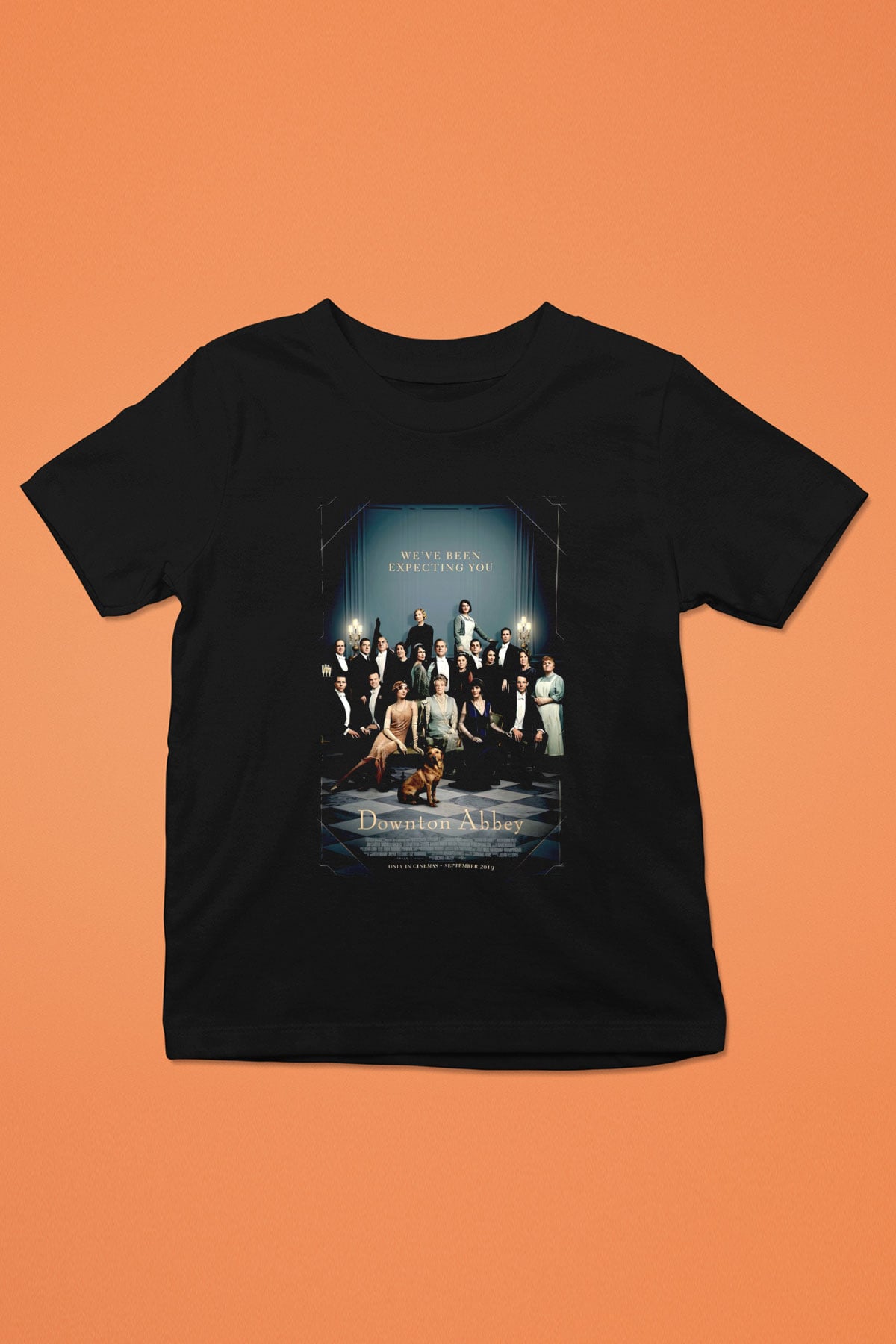 Downtown Abbey Siyah Unisex Çocuk Tişört