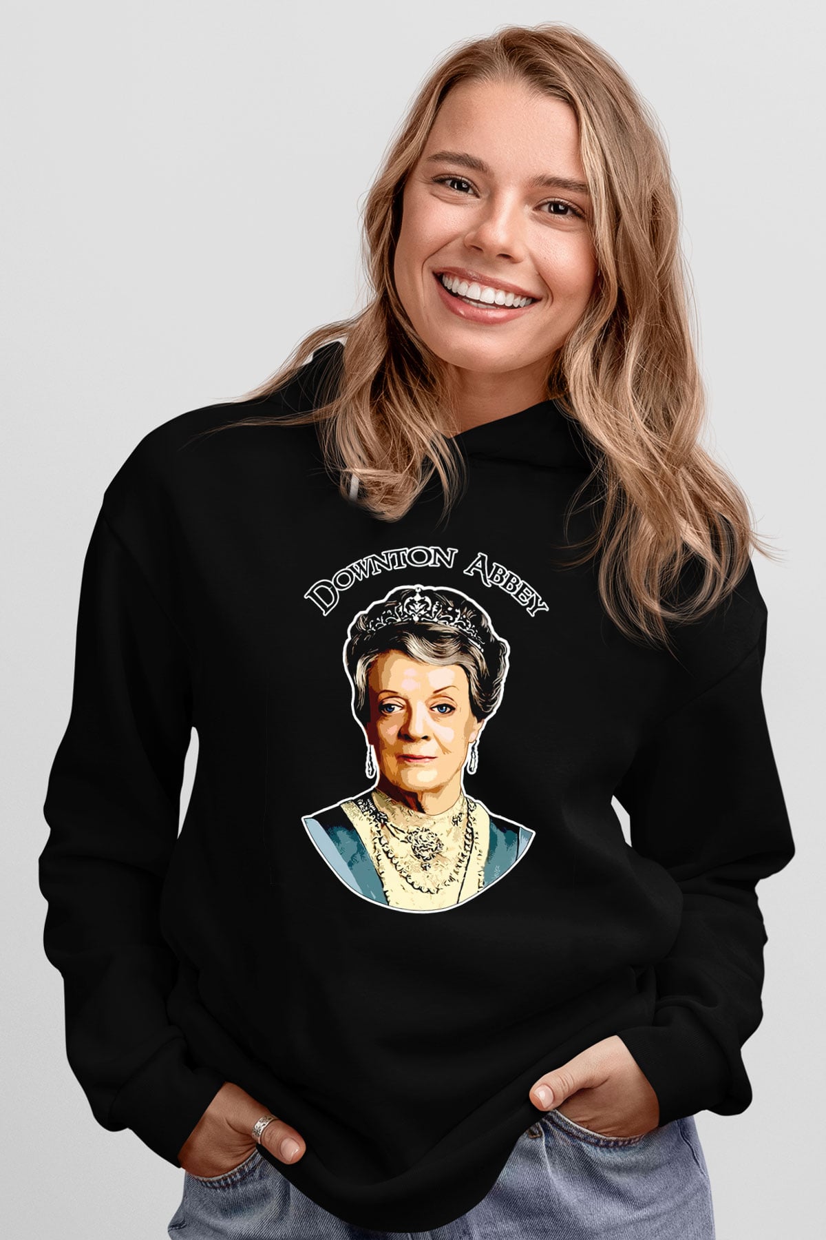 Downtown Abbey Siyah Unisex Hoodie