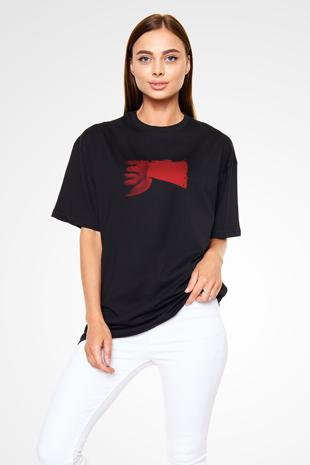 Dr. Dre Baskılı Unisex Oversize Siyah Tişört