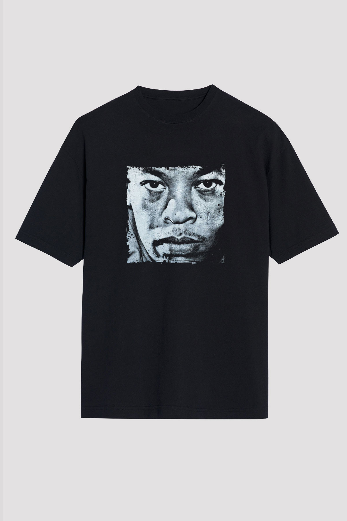 Dr. Dre Baskılı Unisex Oversize Siyah Tişört