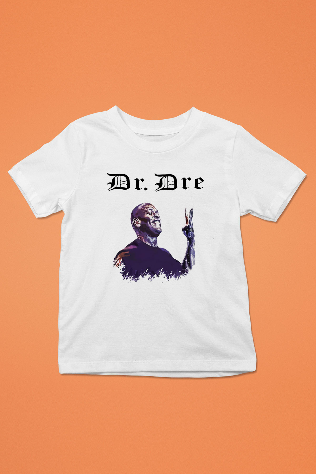 Dr.Dre Baskılı Beyaz Unisex Çocuk Tişört