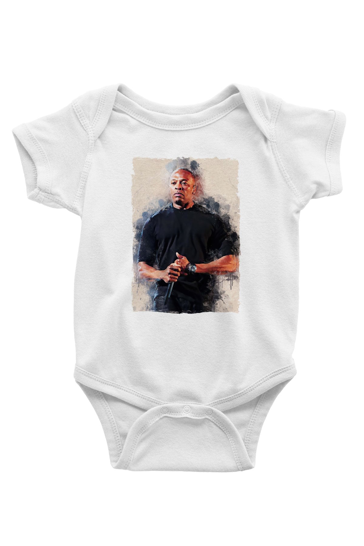 Dr.Dre Beyaz Bebek Body - Zıbın