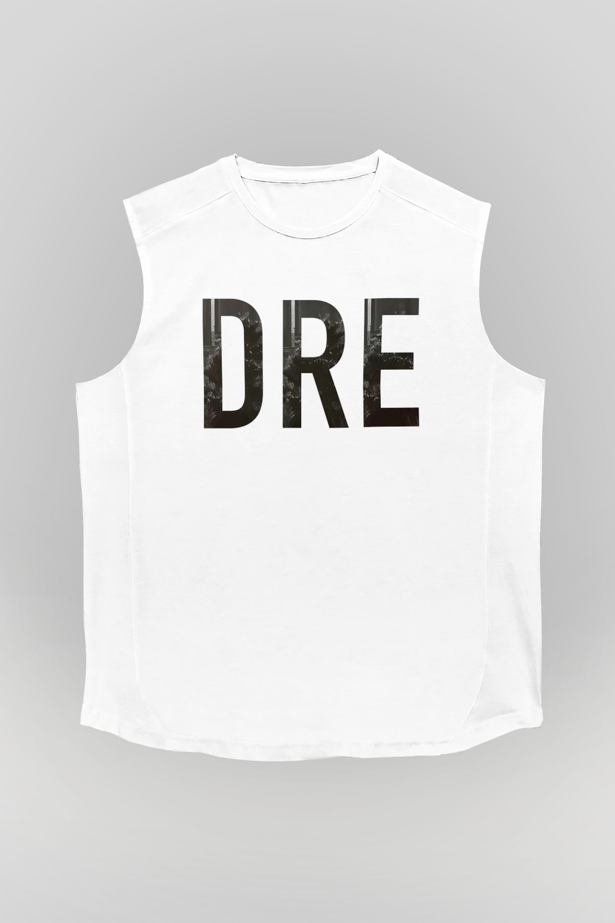 Dr.Dre Beyaz Unisex Kolsuz Tişört