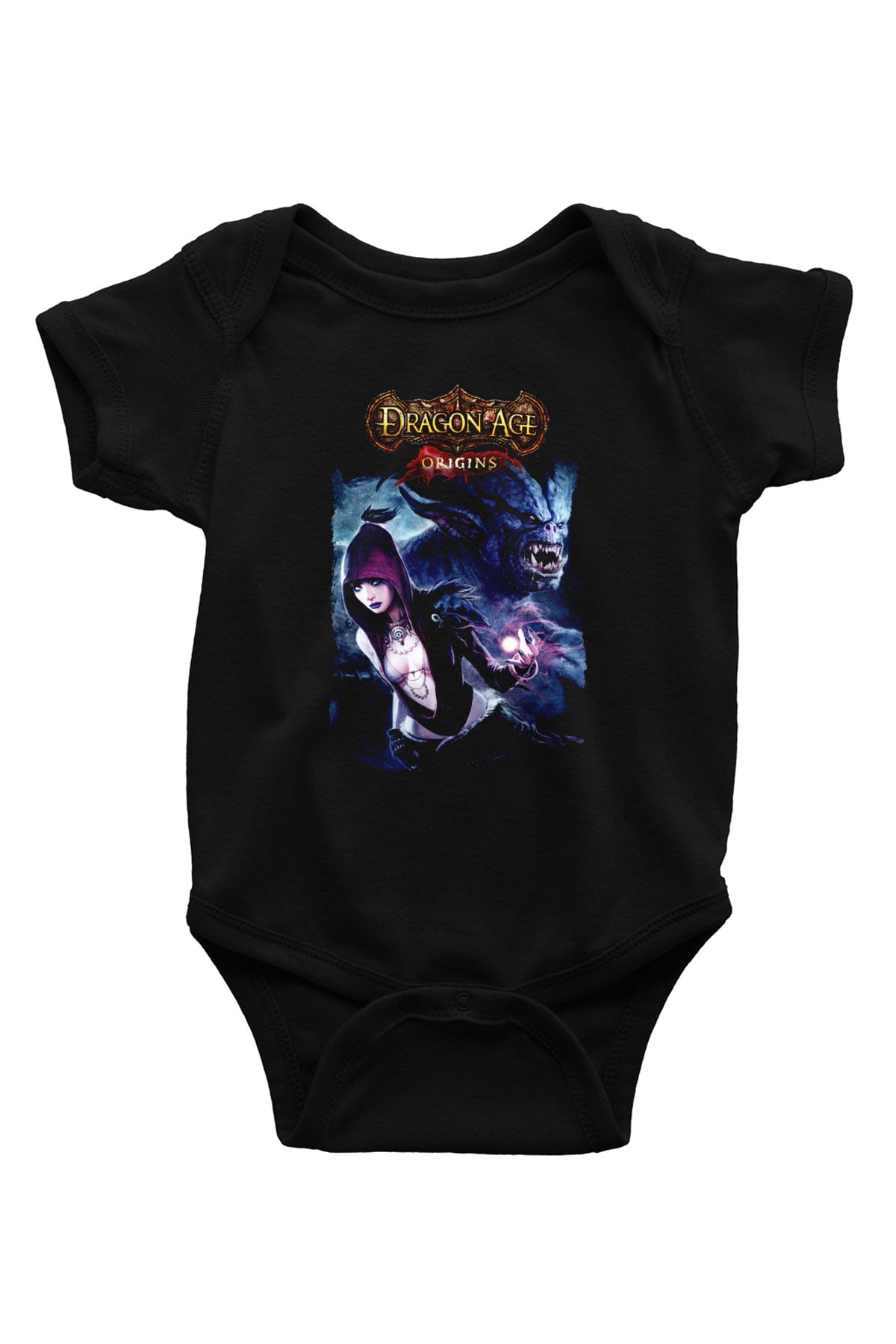 Dragon Age Siyah Bebek Body - Zıbın