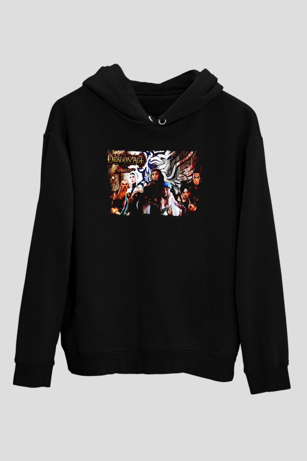 Dragon Age Siyah Unisex Hoodie