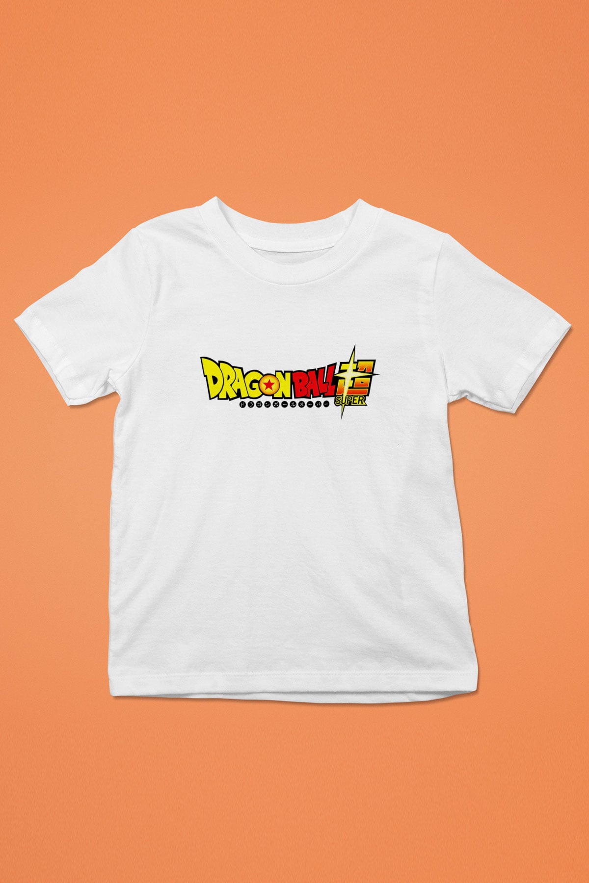 Dragonball Baskılı Beyaz Unisex Çocuk Tişört