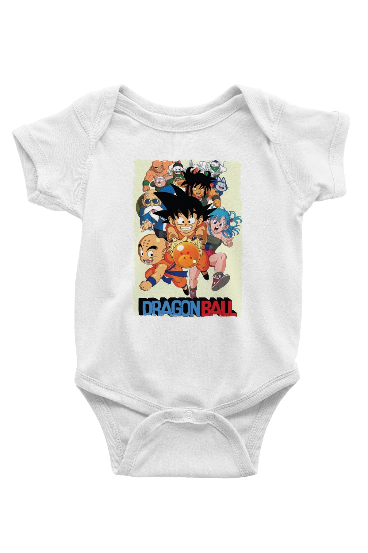Dragonball Beyaz Bebek Body - Zıbın