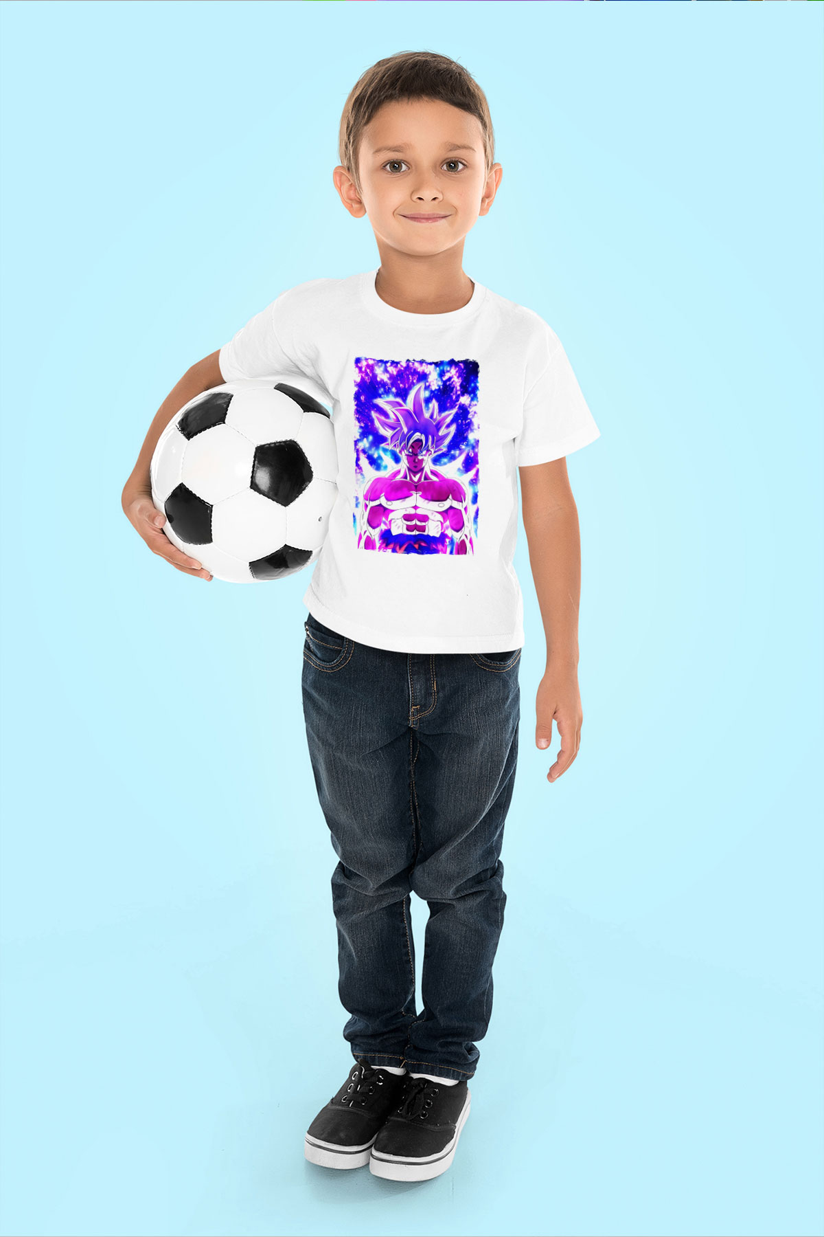 Dragonball Beyaz Unisex Çocuk Tişört