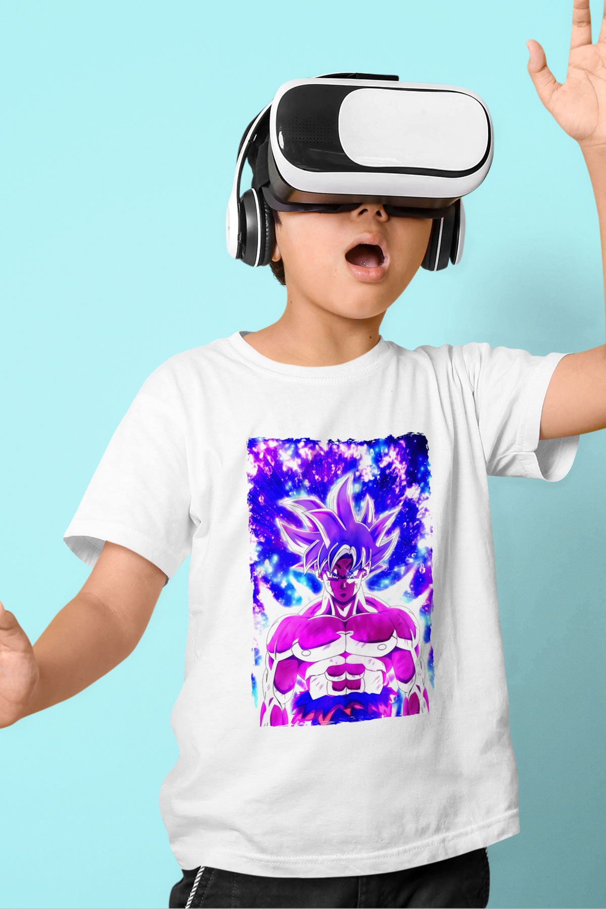 Dragonball Beyaz Unisex Çocuk Tişört