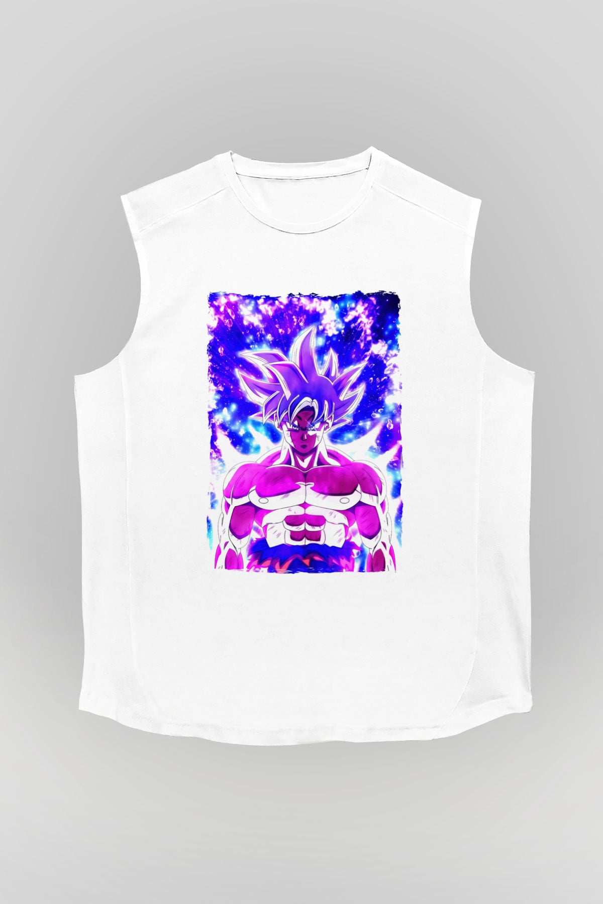 Dragonball Beyaz Unisex Kolsuz Tişört