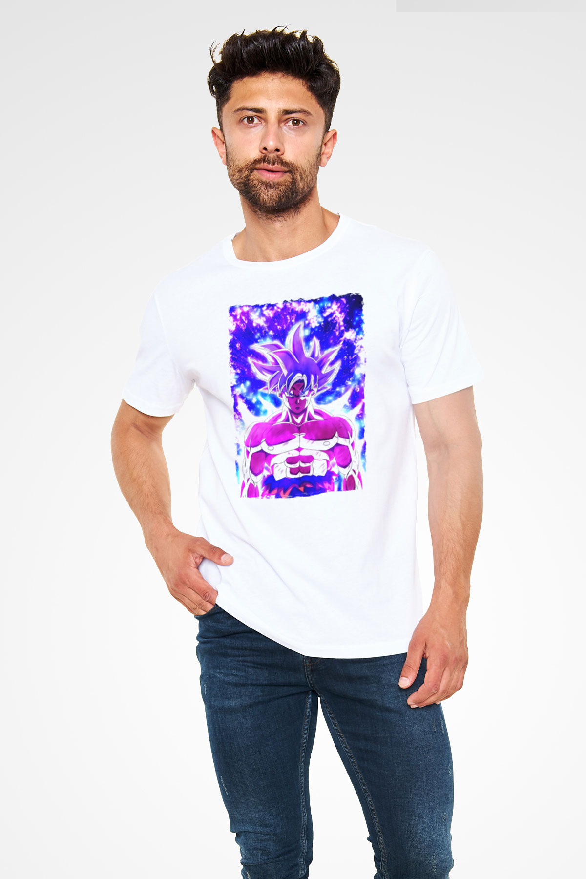 Dragonball Beyaz Unisex Tişört T-Shirt