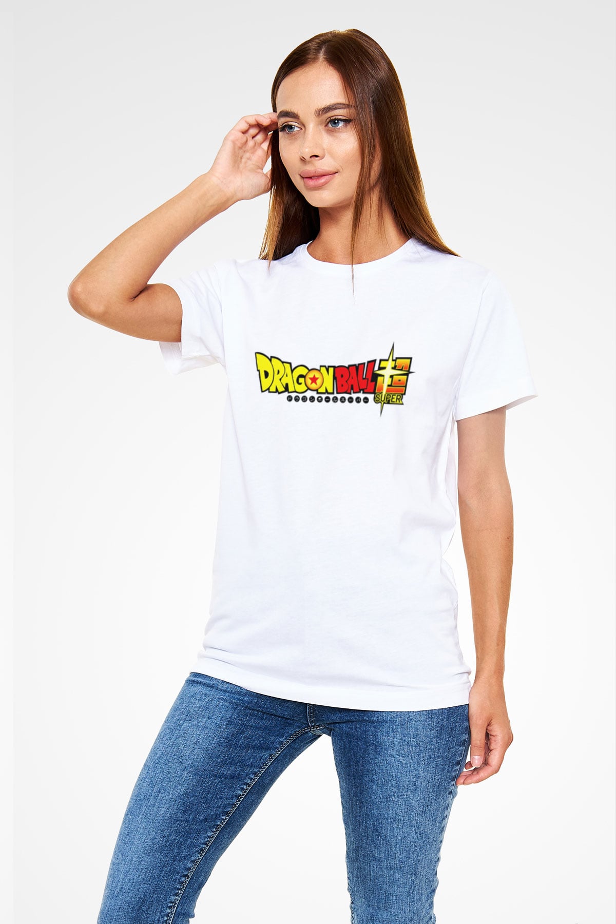 Dragonball Beyaz Unisex Tişört T-Shirt
