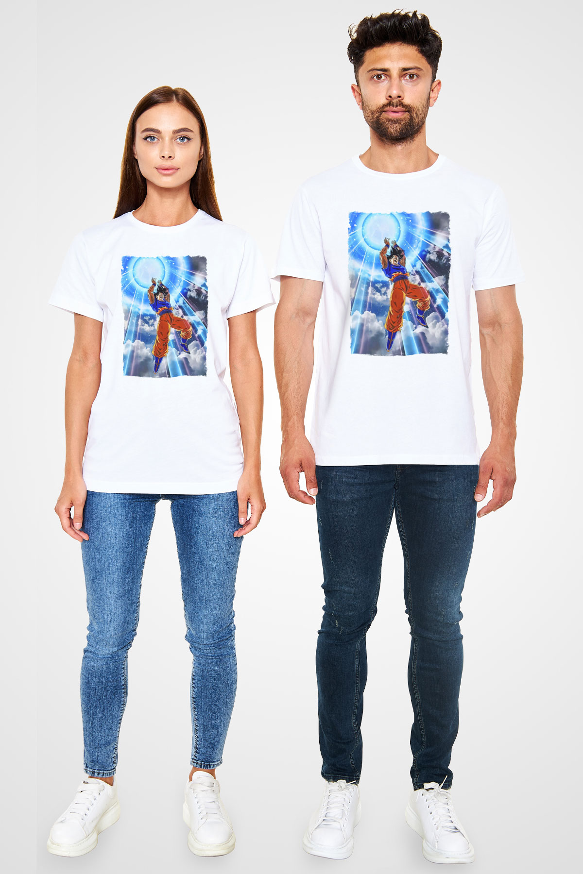 Dragonball Beyaz Unisex Tişört T-Shirt