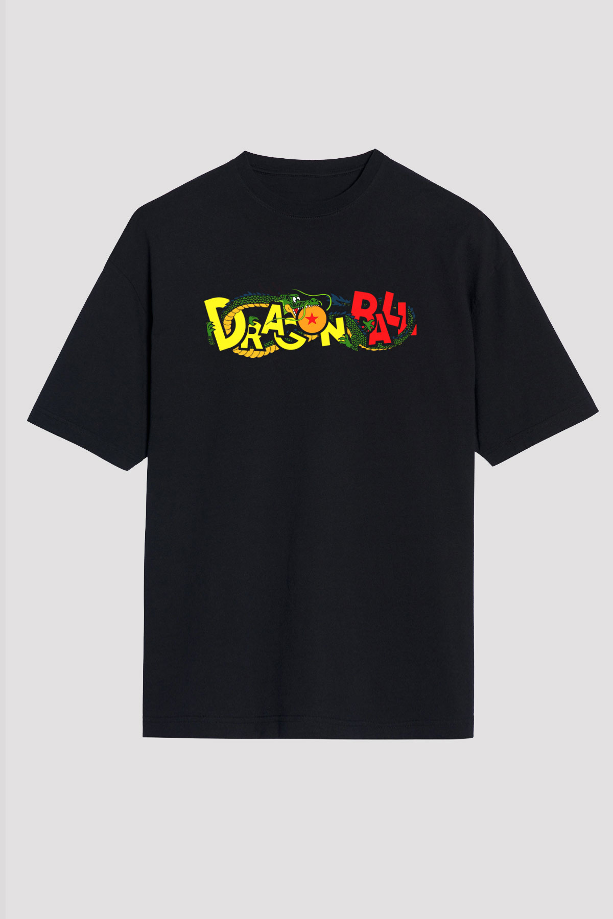 Dragonball Siyah Unisex Oversize Tişört T-Shirt