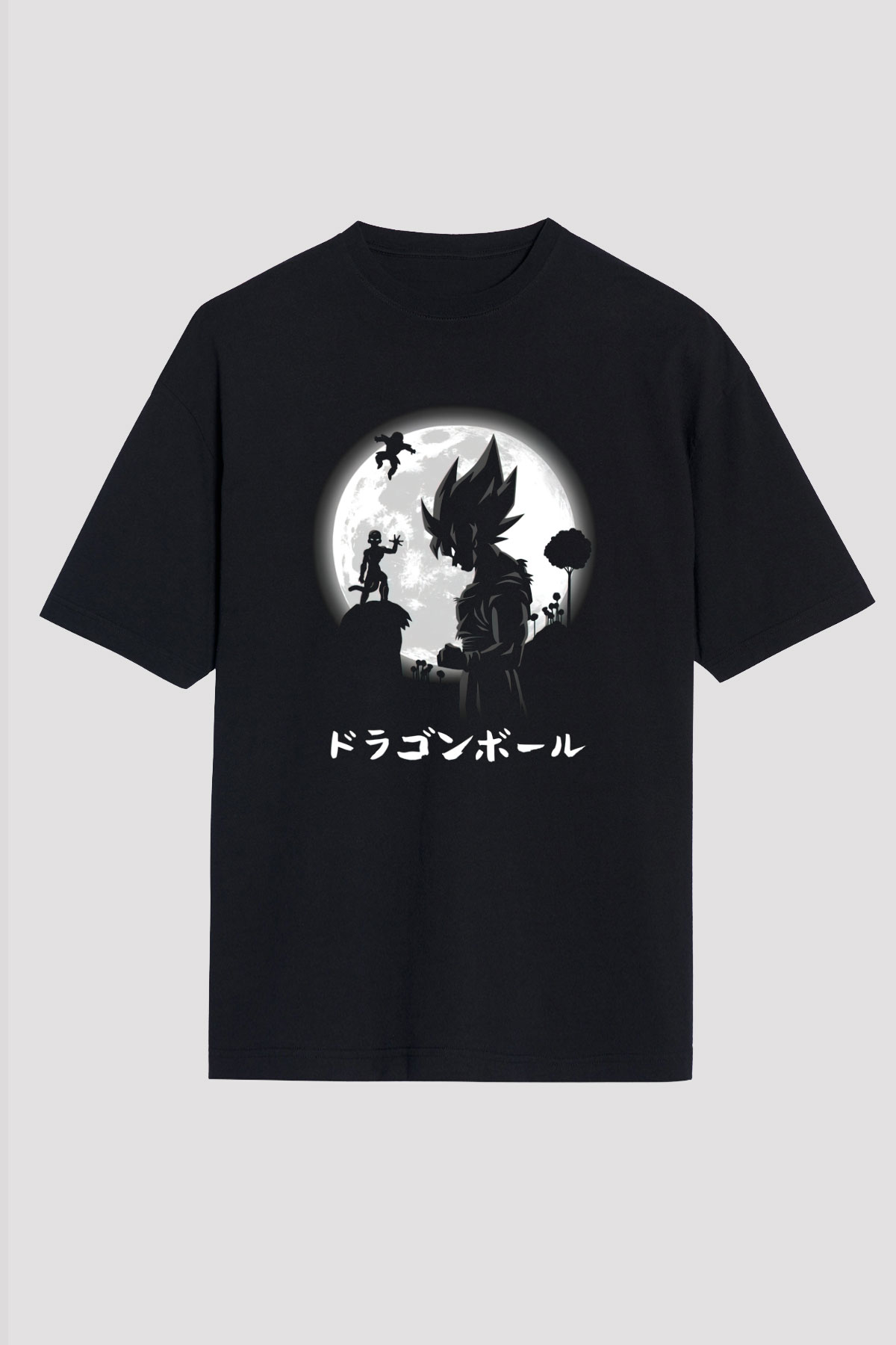 Dragonball Siyah Unisex Oversize Tişört T-Shirt