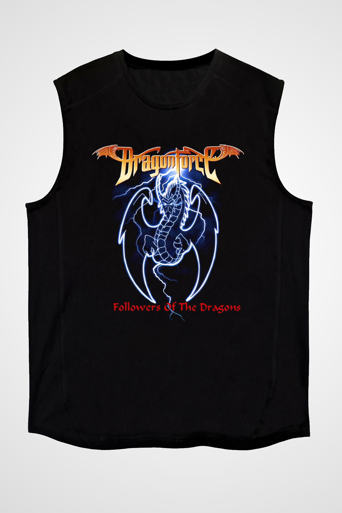 DragonForce Siyah Unisex Kolsuz Tişört
