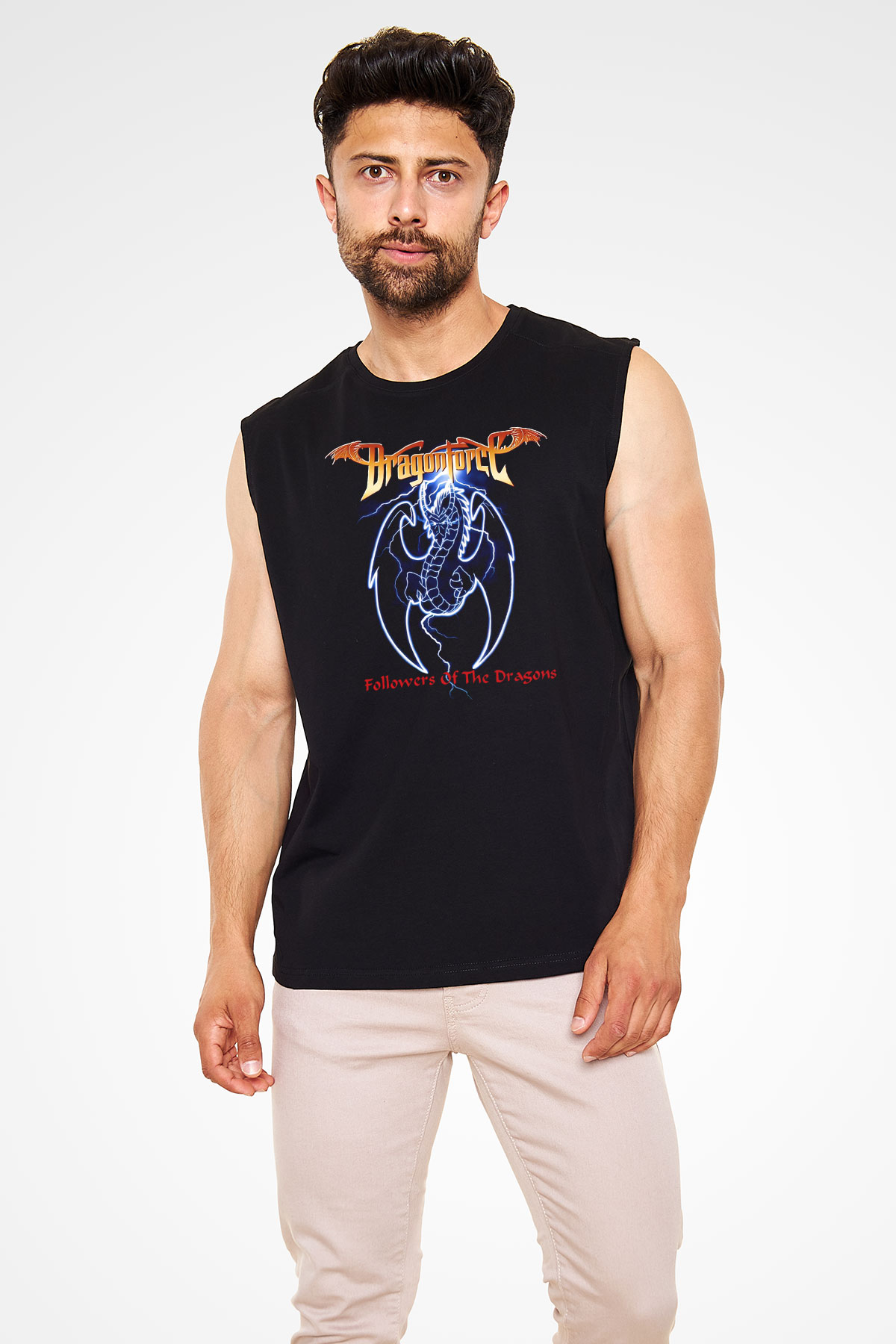 DragonForce Siyah Unisex Kolsuz Tişört