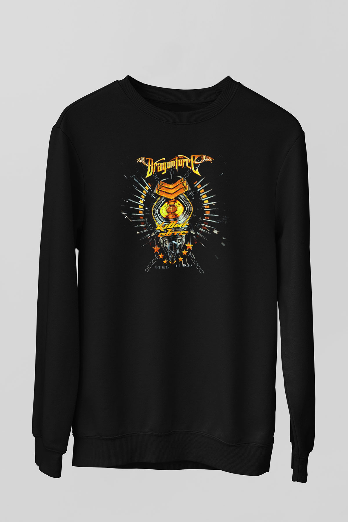 DragonForce Siyah Unisex Sweatshirt