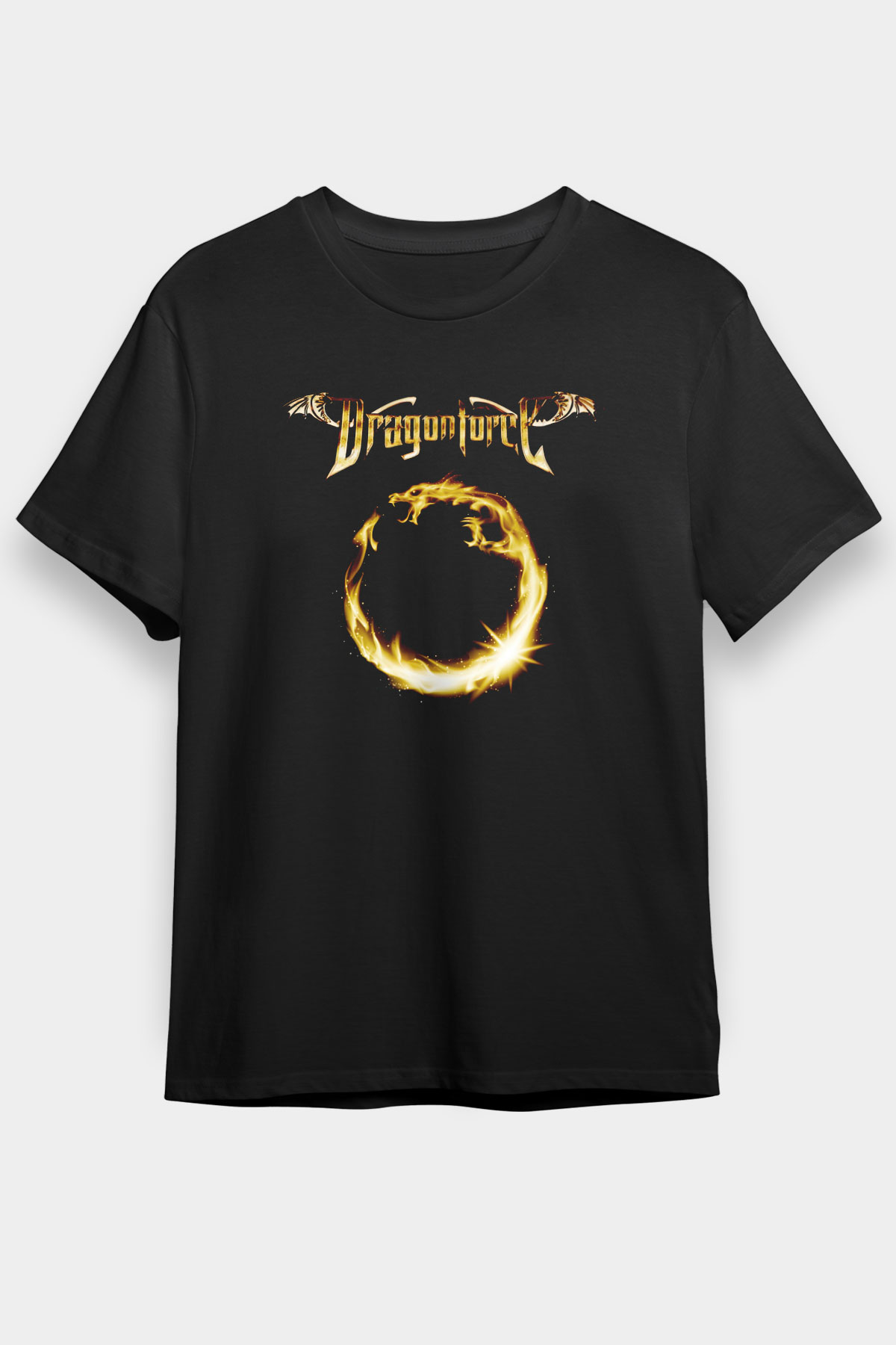 DragonForce Siyah Unisex Tişört T-Shirt - TişörtFabrikası