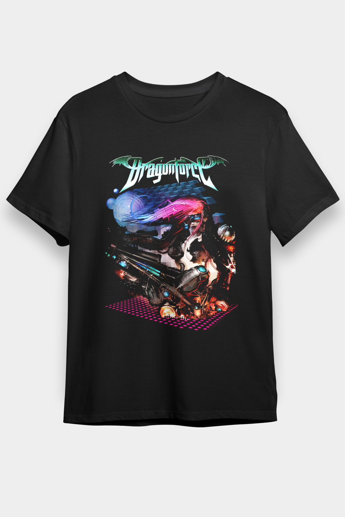 DragonForce Siyah Unisex Tişört T-Shirt - TişörtFabrikası