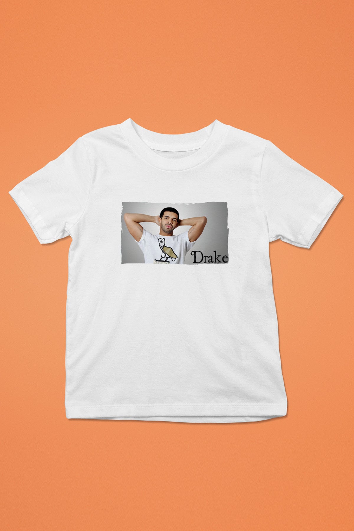 Drake Beyaz Unisex Çocuk Tişört