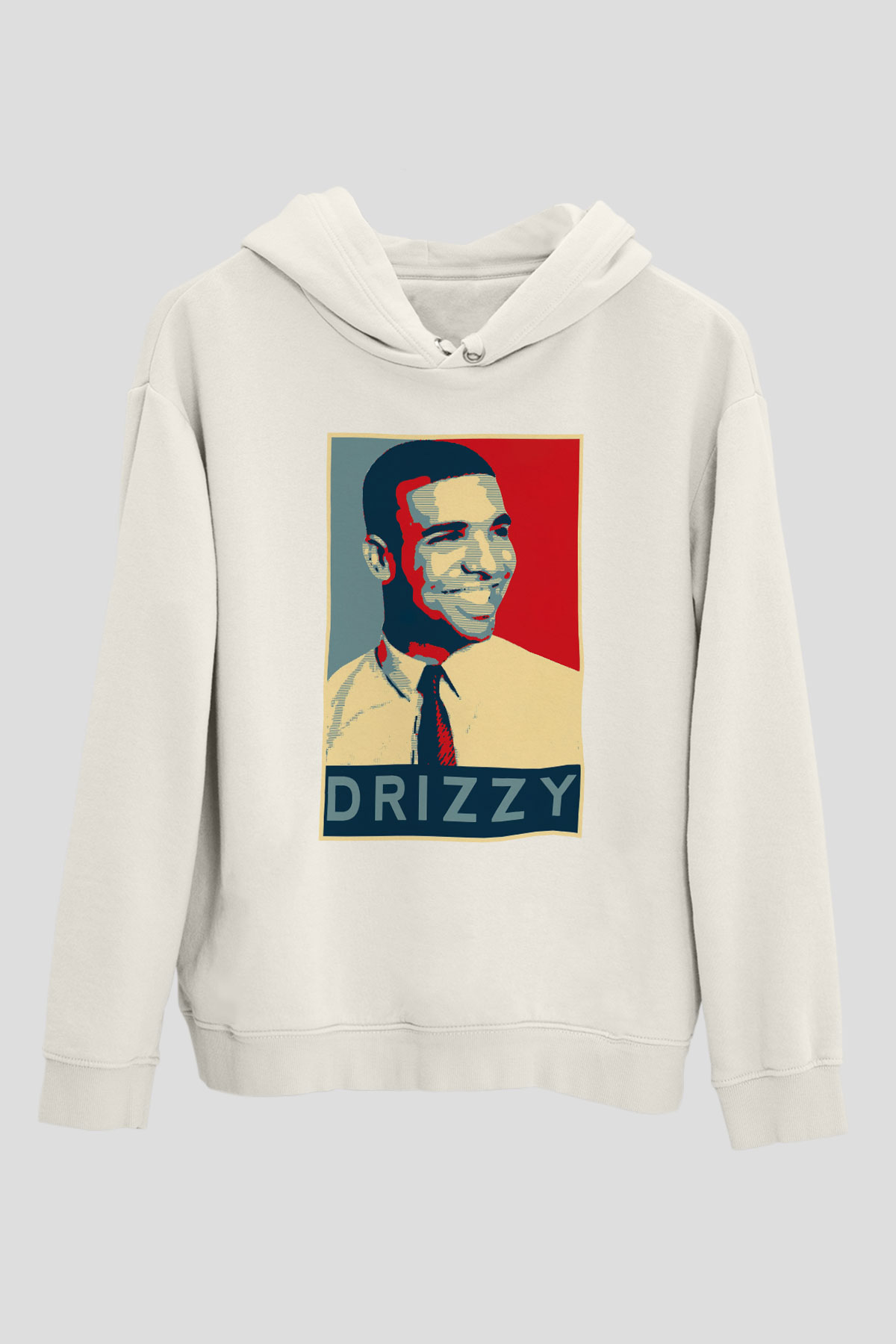 Drake Beyaz Unisex Kapşonlu Sweatshirt