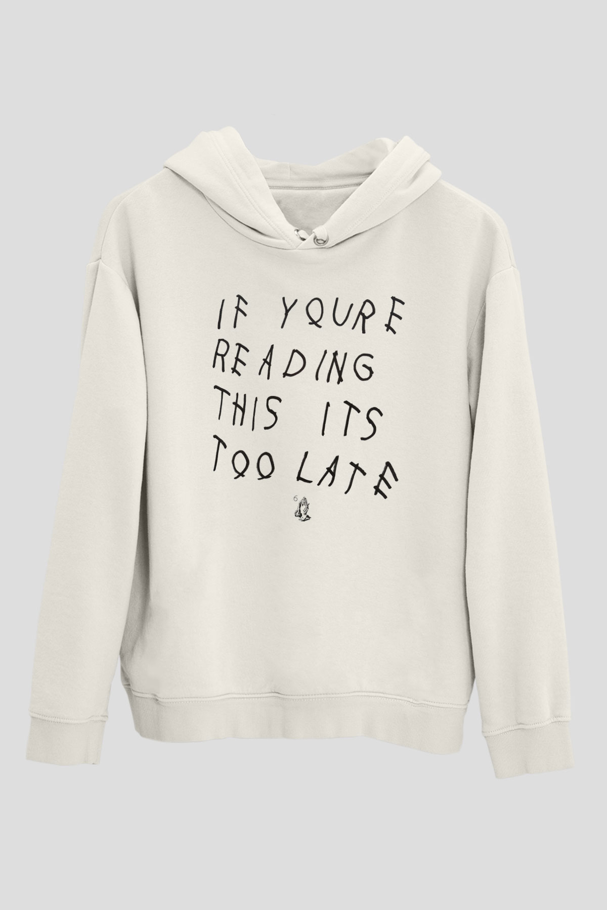 Drake Beyaz Unisex Kapşonlu Sweatshirt