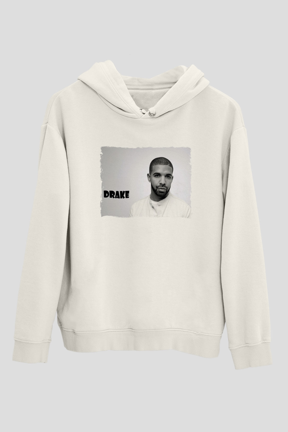Drake Beyaz Unisex Kapüşonlu Sweatshirt