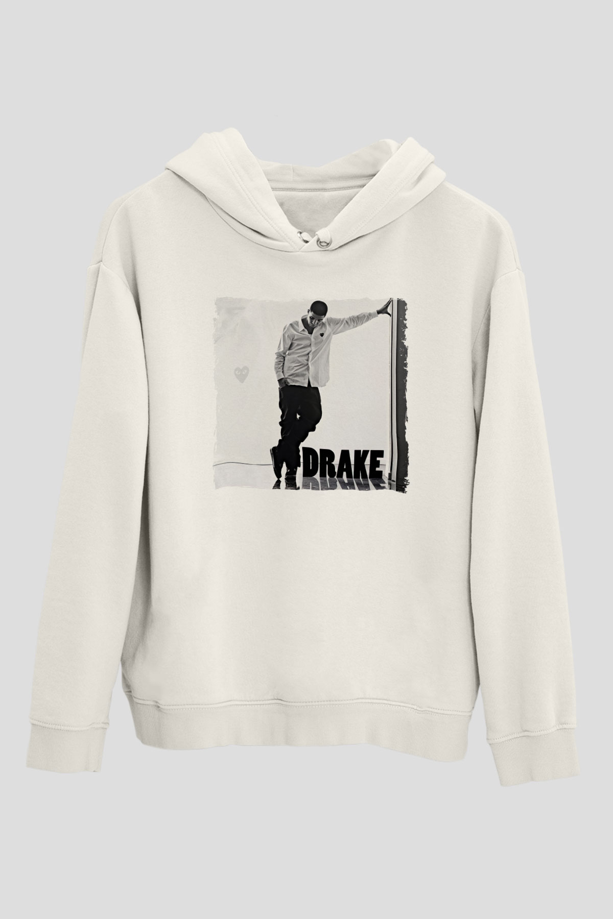 Drake Beyaz Unisex Kapüşonlu Sweatshirt