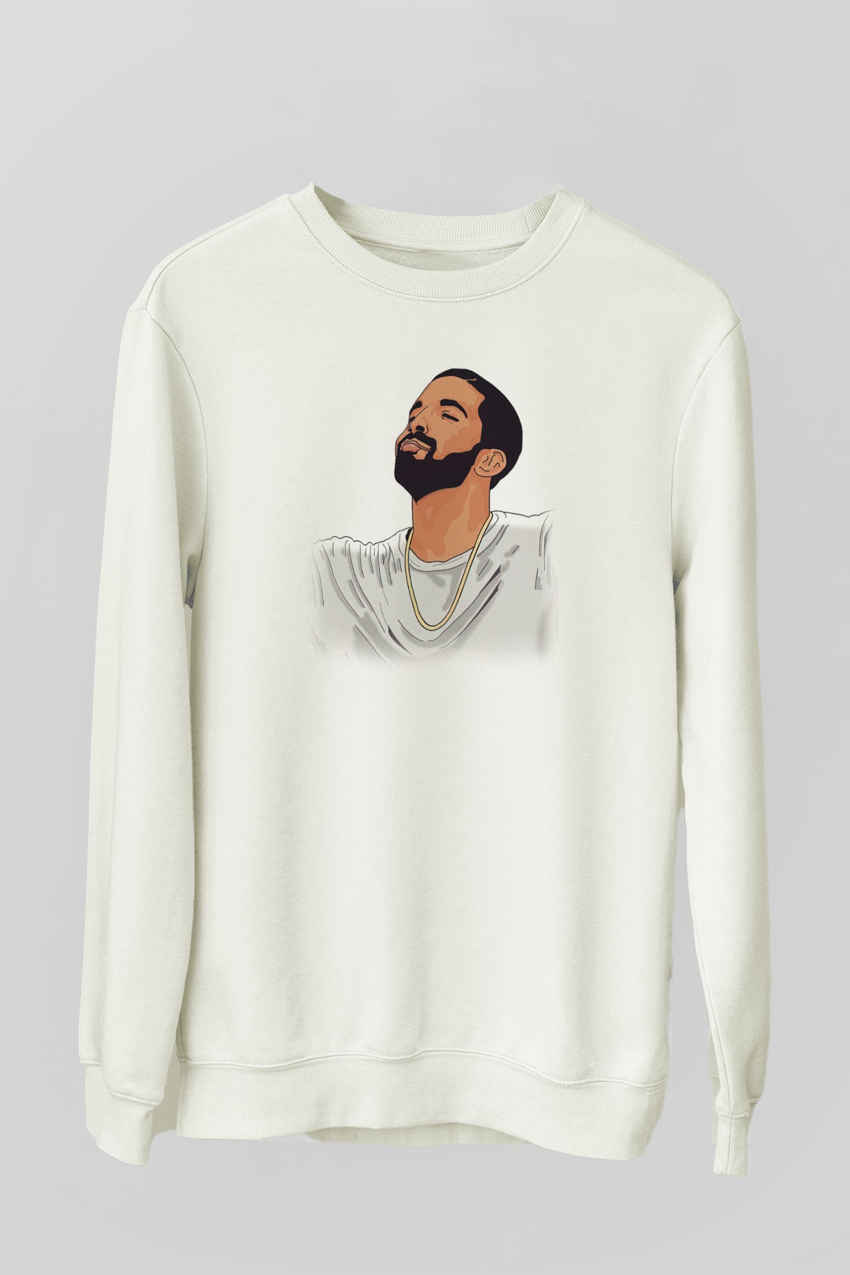 Drake Beyaz Unisex Sweatshirt