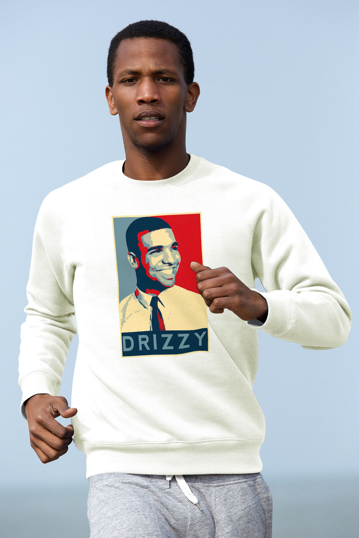 Drake Beyaz Unisex Sweatshirt