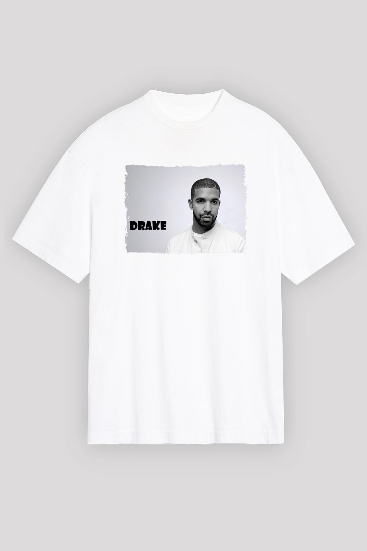 Drake Beyaz Oversize Tişört Oversize T-shirt - TişörtFabrikası