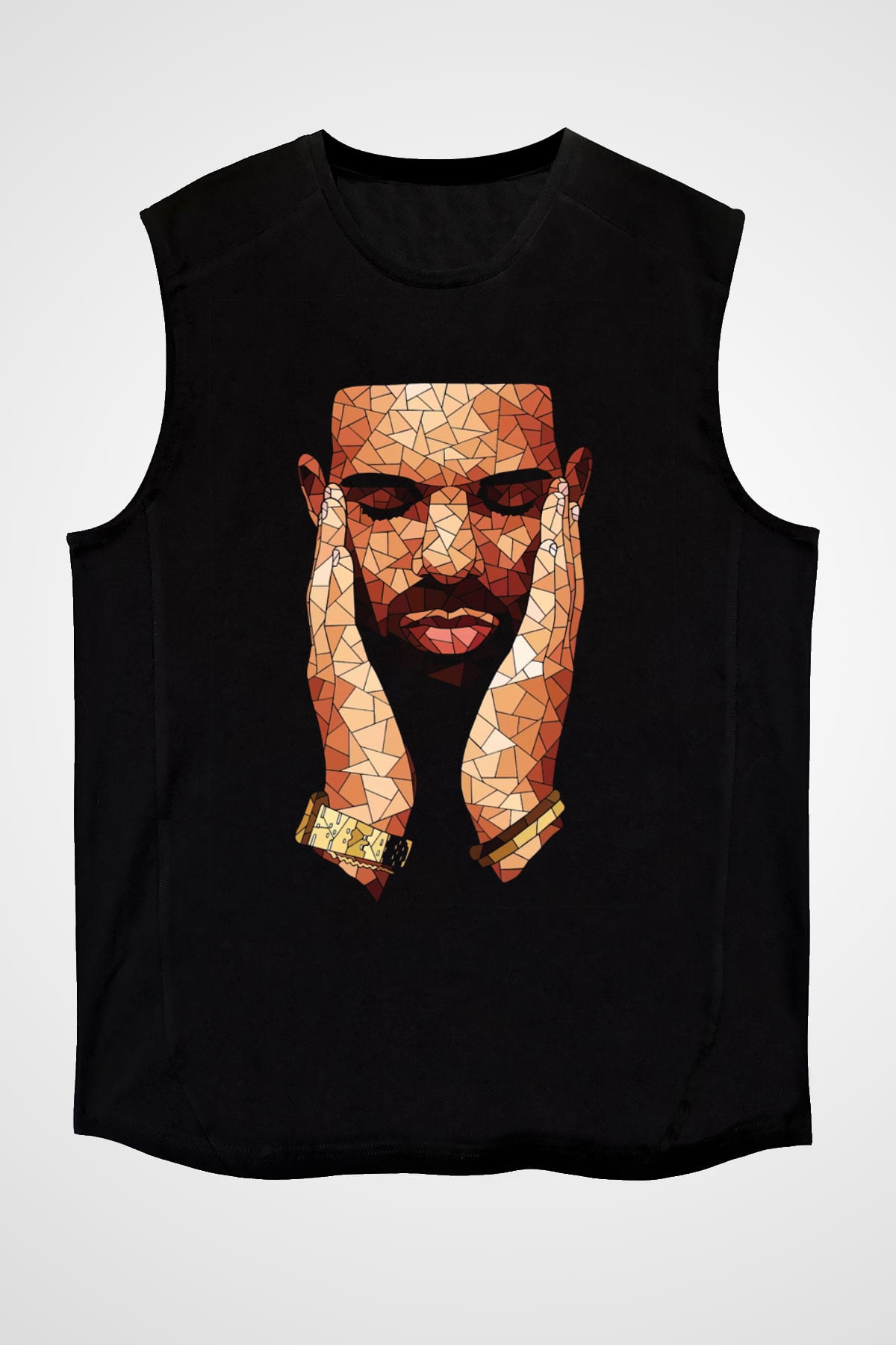 Drake Siyah Unisex Kolsuz Tişört