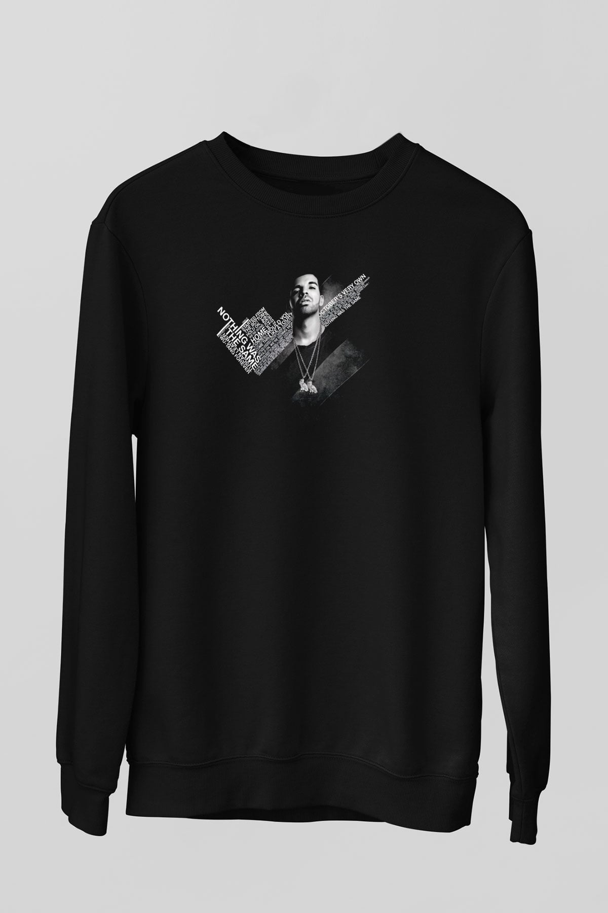 Drake Siyah Unisex Sweatshirt