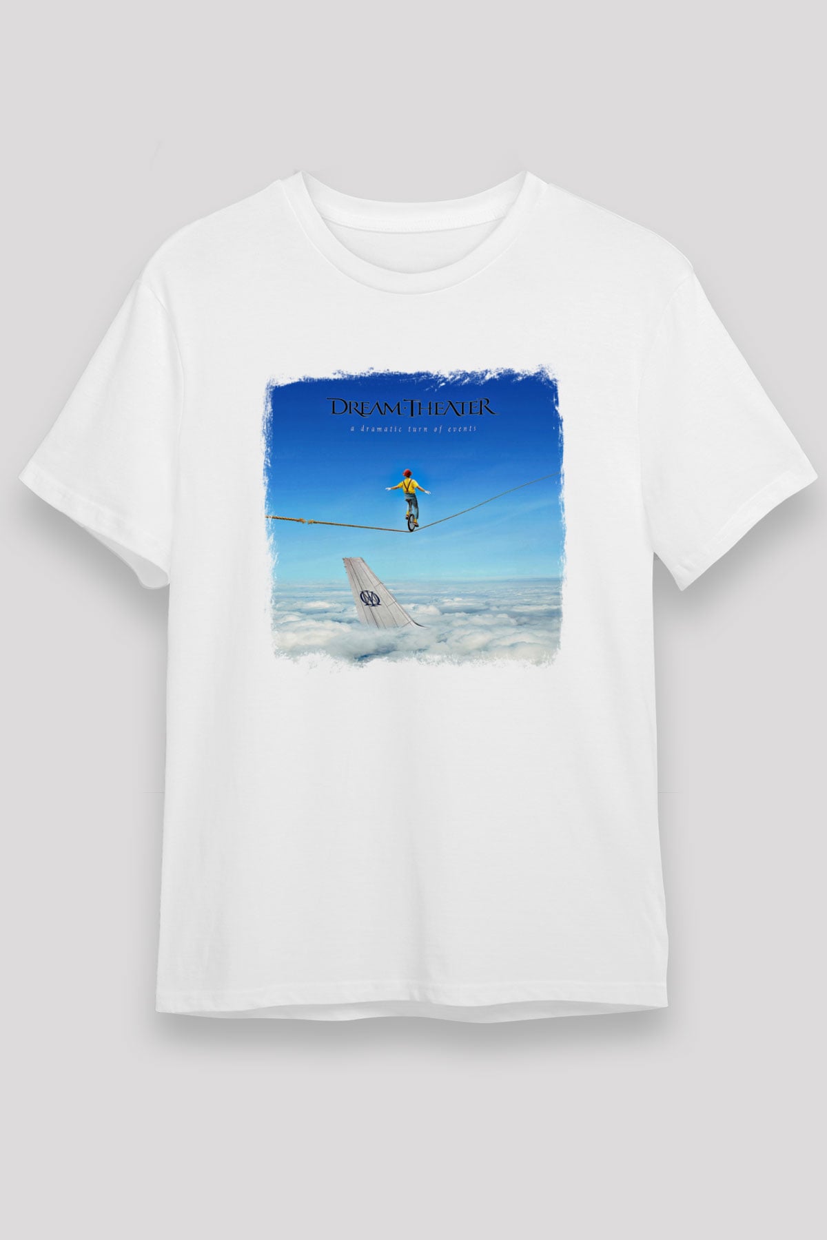 Dream Theater Baskılı Unisex Beyaz Tişört