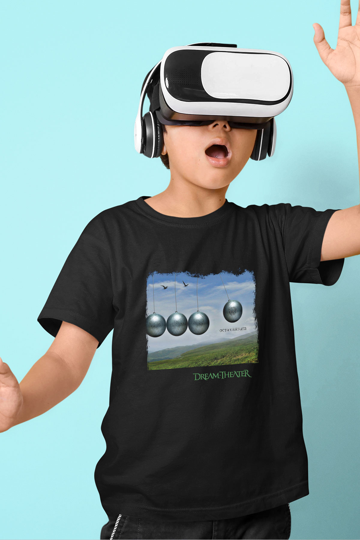 Dream Theater Baskılı Unisex Siyah Çocuk Tişört
