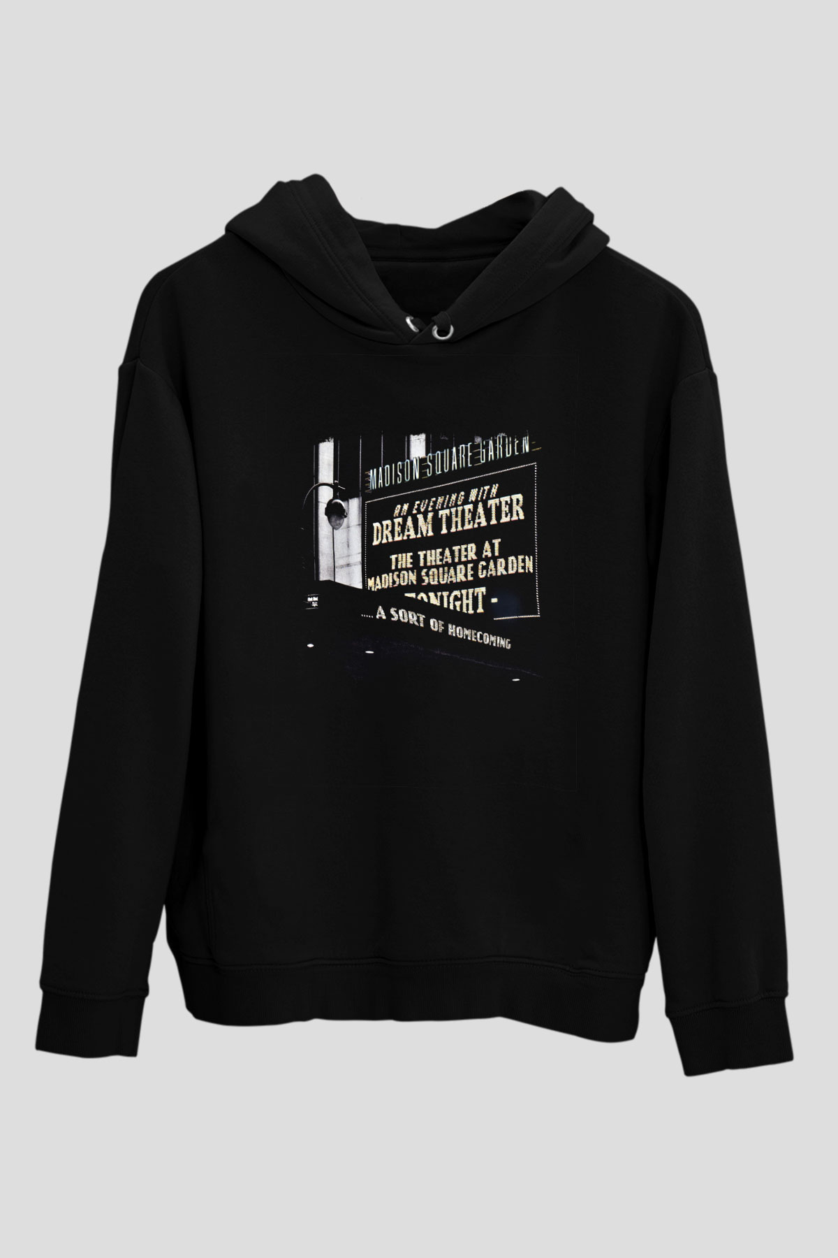 Dream Theater Baskılı Unisex Siyah Hoodie