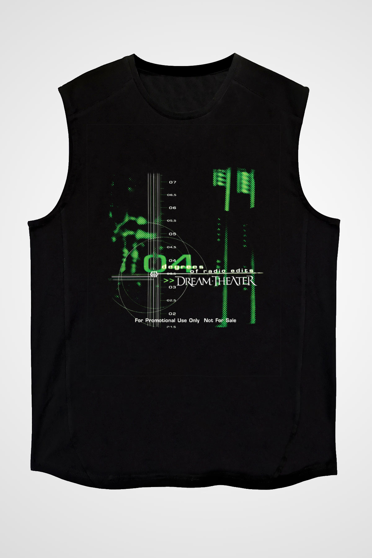 Dream Theater Baskılı Unisex Siyah Kolsuz Tişört