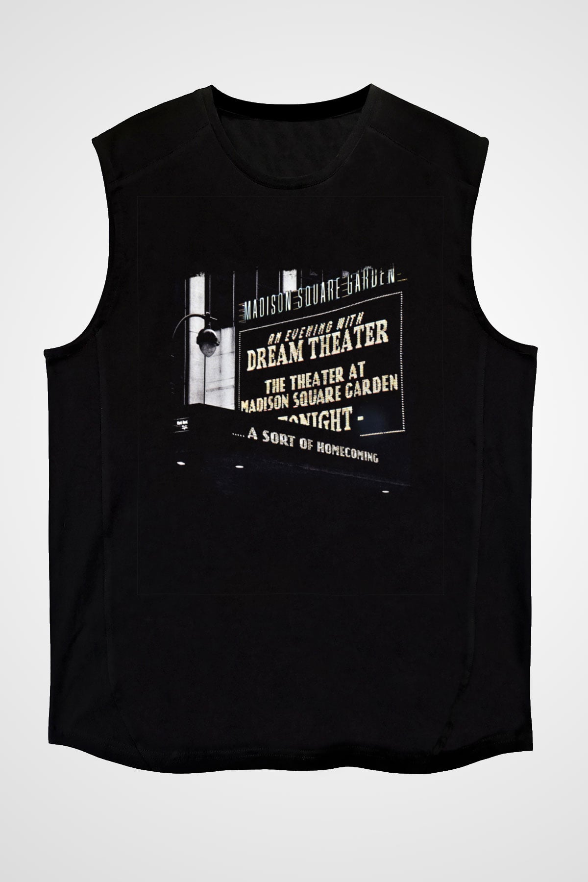 Dream Theater Baskılı Unisex Siyah Kolsuz Tişört