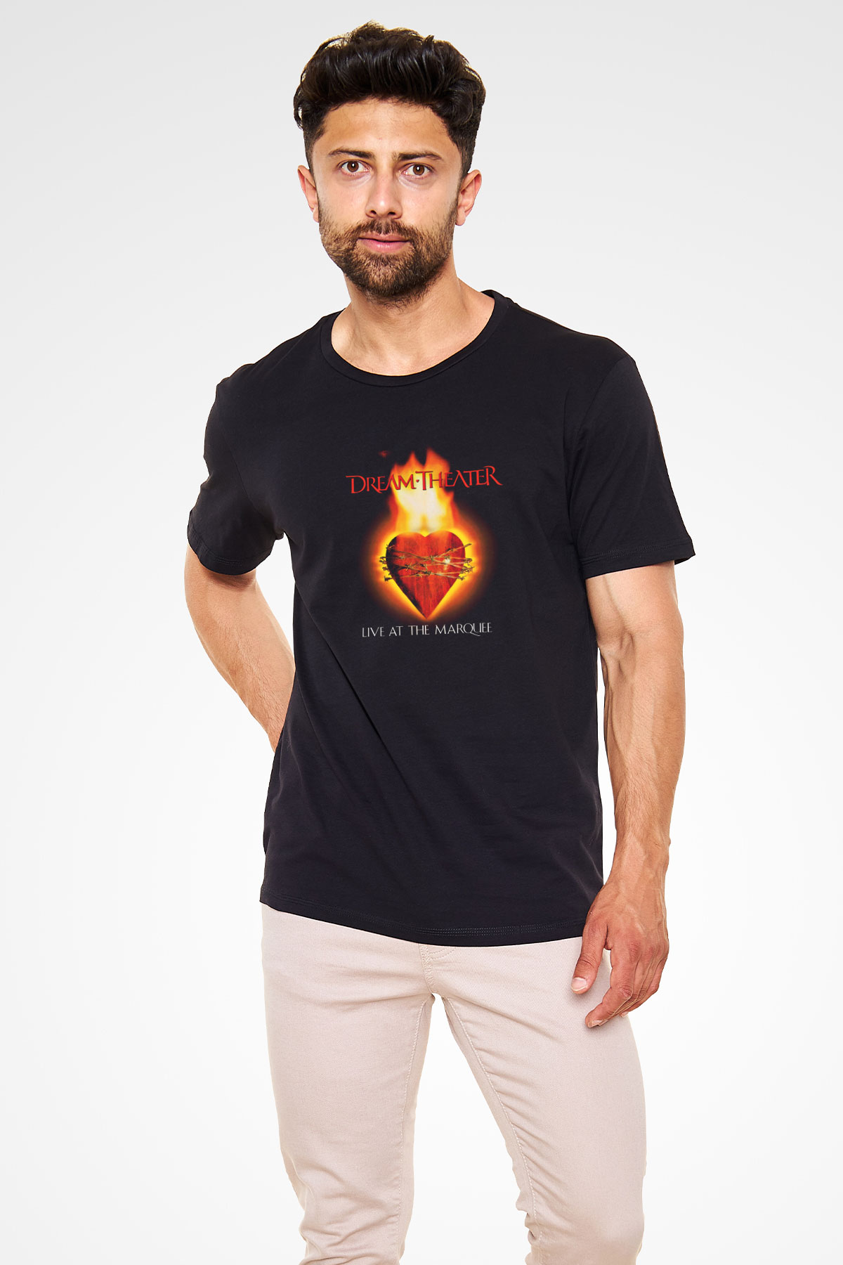 Dream Theater Baskılı Unisex Siyah Tişört