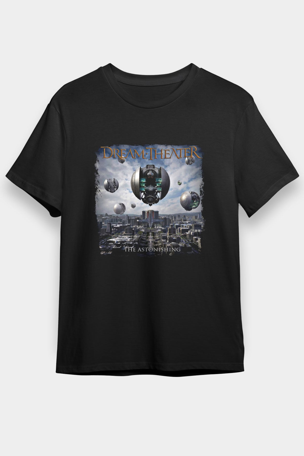 Dream Theater Baskılı Unisex Siyah Tişört