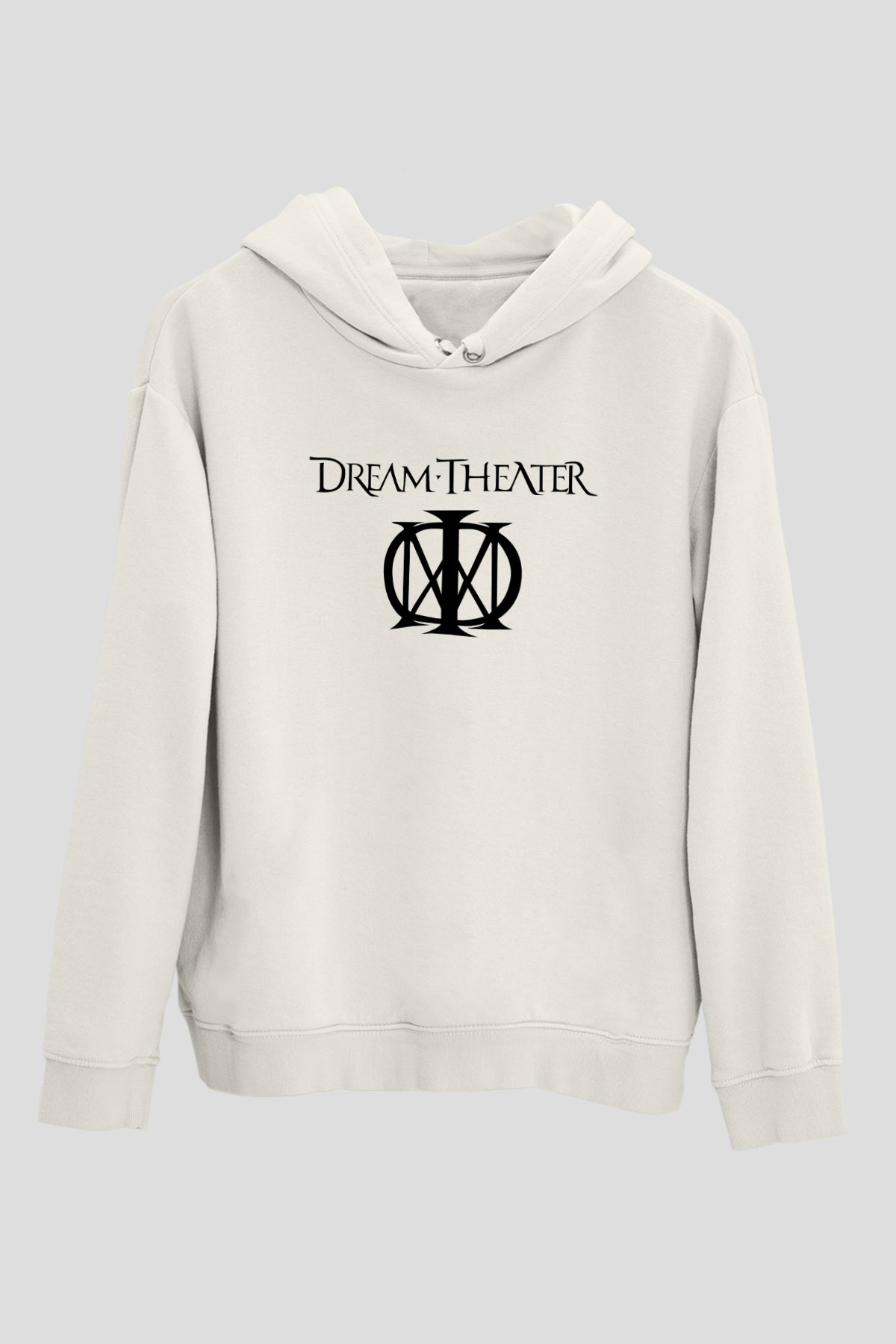 Dream Theater Beyaz Unisex Kapşonlu Sweatshirt